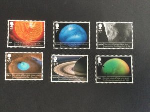 GB 2012.  Space Science. Set of 6 used stamps.