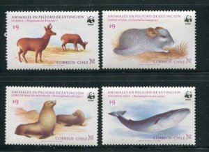 Chile #679-82 MNH