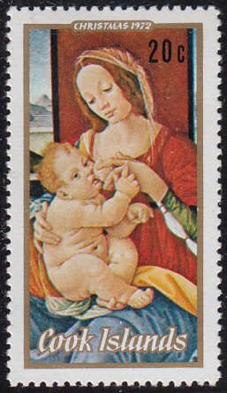 Cook Islands 1972 MH Sc #333 20c Virgin and Child di Credi Christmas