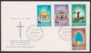 GILBERT & ELLICE IS 1975 Christmas set commem FDC..........................a4050