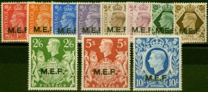 Middle East Forces 1943-47 Set of 11 SGM11-M21 Fine MNH (2)