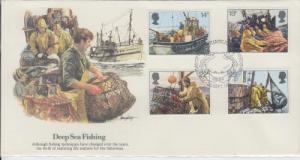 1981 Great Britain Deep Sea Fishing (Scott 956-9) Fleetwood 