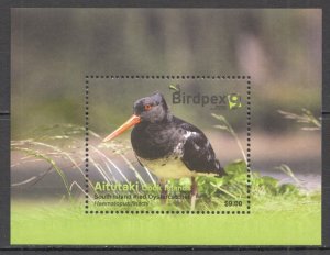 Ft207 2022 Aitutaki Birds Fauna Birdpex 9 South Island Pied Oystercatcher Bl Mnh