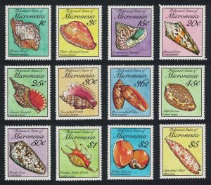 Micronesia Sea Shells 12v Face Value US$11.50 1989 MNH SC#83-102