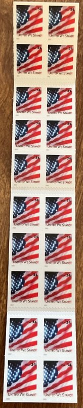 US #BK287 MNH Booklet of 20 #S1111 “Old Glory” Flag SCV $17.00 L42