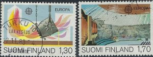 Finland 679-80 Used 1983 Europa (ak5712)