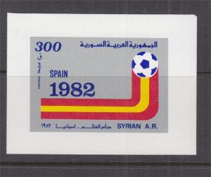 SYRIA, 1982 World Cup Football Championship, Spain Sheet, mnh.