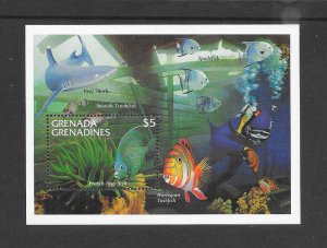 FISH - GRENADA GRENADINES #1730  FRENCH ANGELFISH   MNH