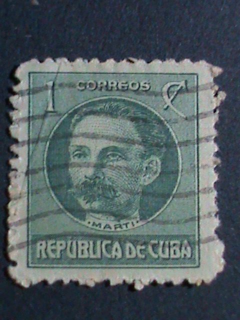 ​CUBA-1917-SC#264//279- 9 OVER 100 YEARS OLD CUBA FAMOUS PERSONS USED STAMPS