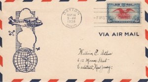 C23 6c EAGLE & SHIELD AIR MAIL - Unknown #53