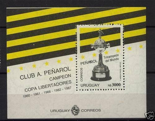 Peñarol Soccer football team Japan World Toyota trophy URUGUAY Sc#1415B 