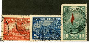 Russia, Scott #438-40, Used, complete set