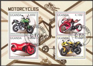 Uganda 2012 Motorcycles sheet Used / CTO
