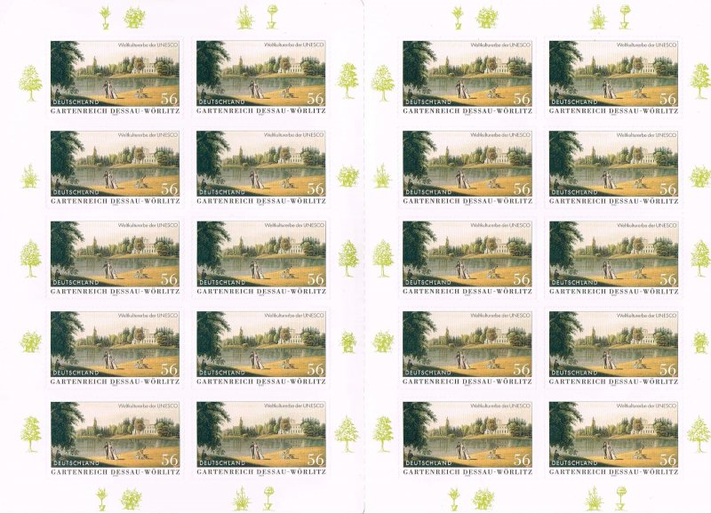 Germany 2002,Sc.#2159A MNH booklet Dessau-Wörlitz Gardens