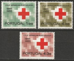 Portugal 1965 Sc 955-7 set MH*