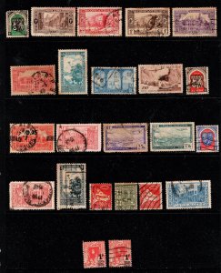 Vintage Mid Algeria Mini Value Pack Airmails, High Values, etc.  Set/23 Used