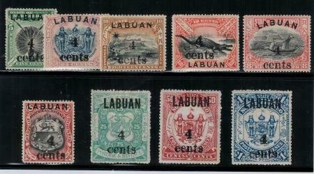 Labuan 1904 SC 110-118 Set LH CV $230.25