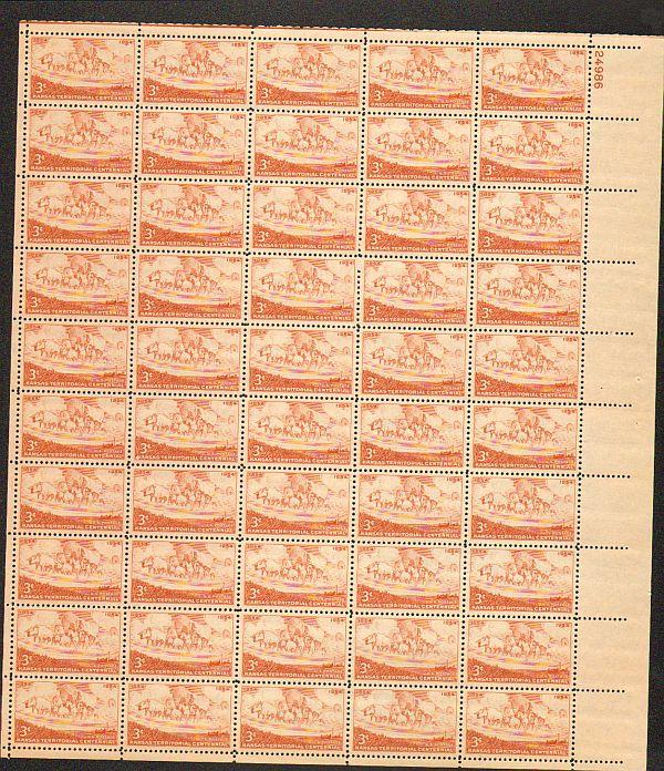 US #1061 Mint Sheet Kansas 