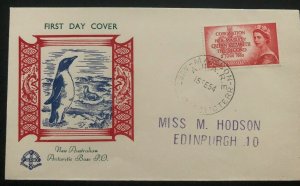 1954 Mawson Australia New Antarctic Base PO First Day Cover To Edinburgh