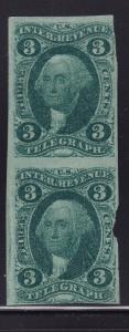 R19a Imperf Revenue Pair neat cancel nice color cv $ 500 ! see pic !