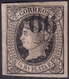 Cuba 1866 Sc 22 MNG(*) signed Brun thin paper