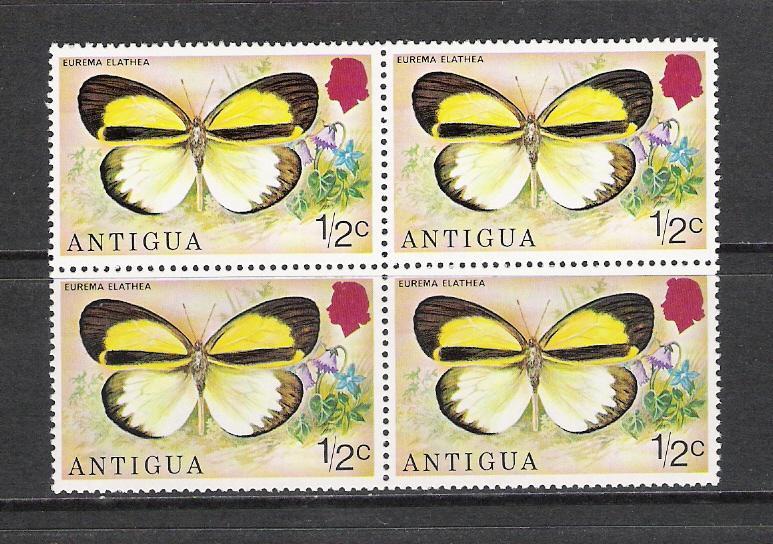 Antigua #387 Butterflies Block 4 MNH