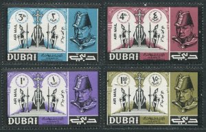 Dubai 175-179, Bl.36 Michel, MNH. Winston Churchill Memory, 1966.