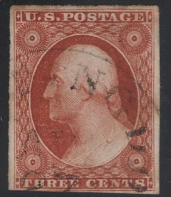 US Scott # 10a 3c Washington Used / Nice Margins