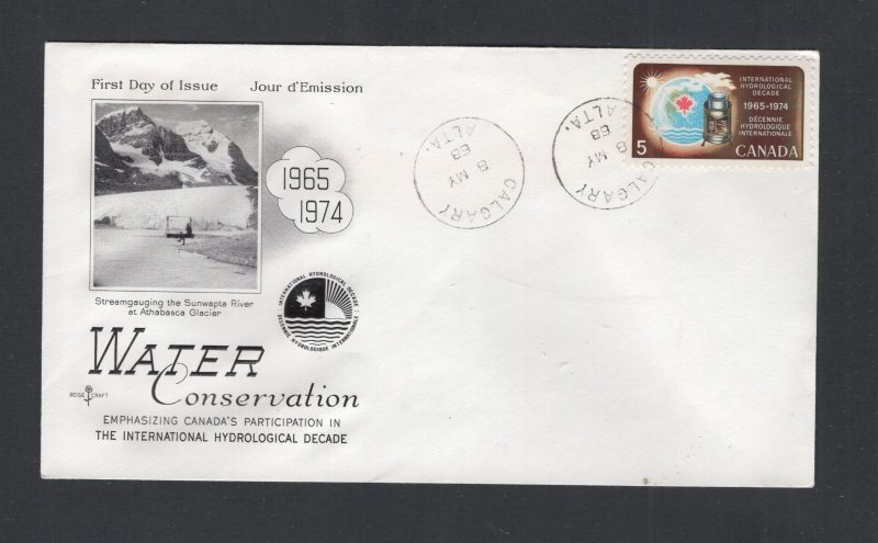 Canada #481  (1968 Water Conservation) Rosecraft cachet unaddressed  (1)