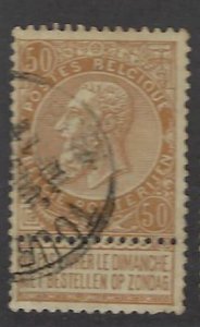 Belgium SC#70 Used F-VF SCV$20.00...Great Spot(s)!