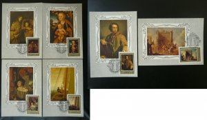 paintings famous Germany painters set of 6 maximum card USSR Russia 86628