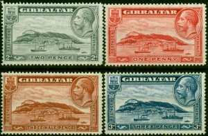 Gibraltar 1931-33 Set of 4 SG110-113 Fine MNH