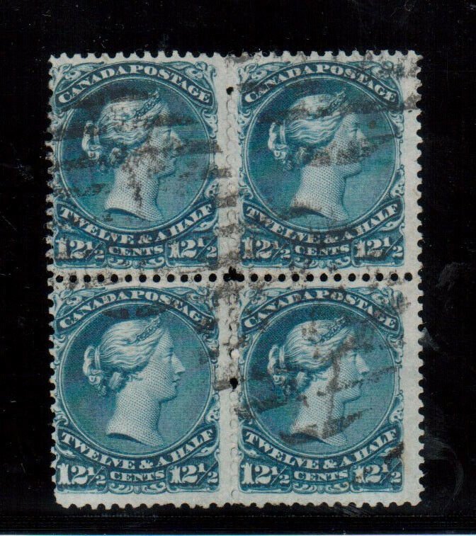 Canada #28 Used Rare Block