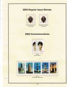 2003 Regular & Commemorative Issue 37c Stamps US Postage Singles #3784-91 VF MNH