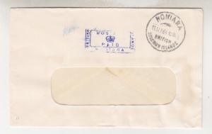 BRITISH SOLOMON ISLANDS, 1964 Postage Paid handstamp, window faced cover