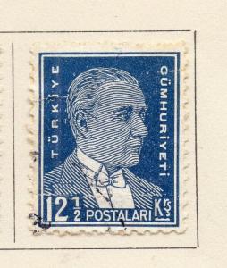 Turkey 1931-32 Early Issue Fine Used 12.5k. 247704