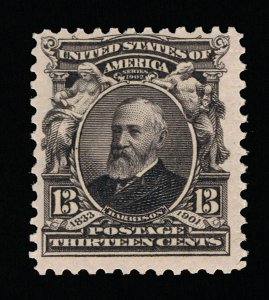 AFFORDABLE GENUINE SCOTT #308 F-VF MINT OG NH 13¢ PURPLE BLACK BEP ISSUE #11822