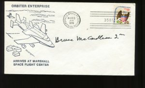 Astronaut Bruce McCandless Signed Orbiter Enterprise MAR 13 1978 Cover (HR445)