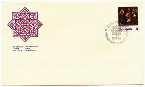 Canada First day cover #697, Christmas