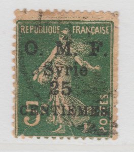 France French Colony Western Asia OMF 1920-22 25c on 5c Used Stamp A22P36F9781-