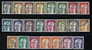 Germany Berlin Scott # 9N284 - 9N301, used, cpl. set