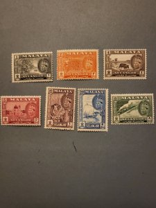 Stamps Malaya Selangor Scott #114-22 h