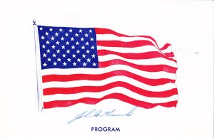 Signed USPS 1st Day Ceremony Program #1242 Sam Houston Texas Independence 1964