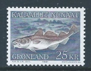 Greenland #140 NH 25kr Codfish