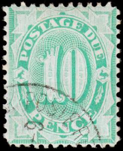 Australia Scott J17a, perf. 12x11.5 (1902-04) Used F, CV $20.00 M