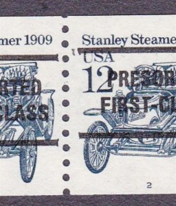 PNC5 US #2132a 12c Stanley Steamer 2 1L Double Gap Top MNH F-VF