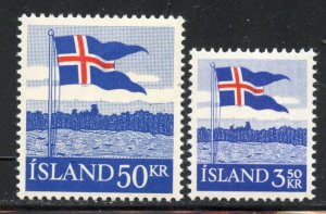 Iceland # 313-14, Mint Never Hinge