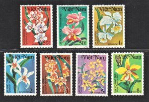 Vietnam 1984 Beautiful Wild Orchids (7v Cpt) MNH CV$12