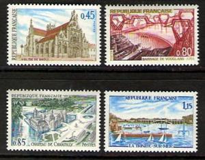 France #1232-35 Views of France 1969 NH Cat. $ 2.50