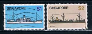 Singapore #345-46 Used Ships (S0281)